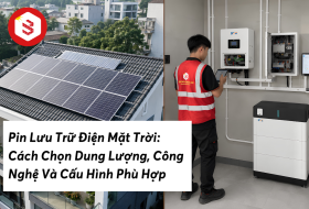 Pin Lưu Trữ Điện Mặt Trời: Cách Chọn Dung Lượng, Công Nghệ Và Cấu Hình Phù Hợp | Golden Sun Solar
